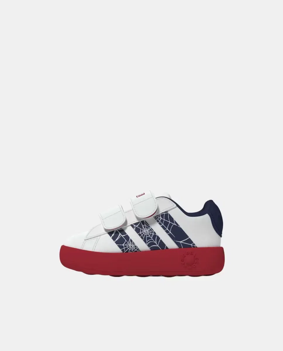 Детские кроссовки для мальчиков с принтом Deportivo Grand Court Spider-Man CF I adidas, Blanco