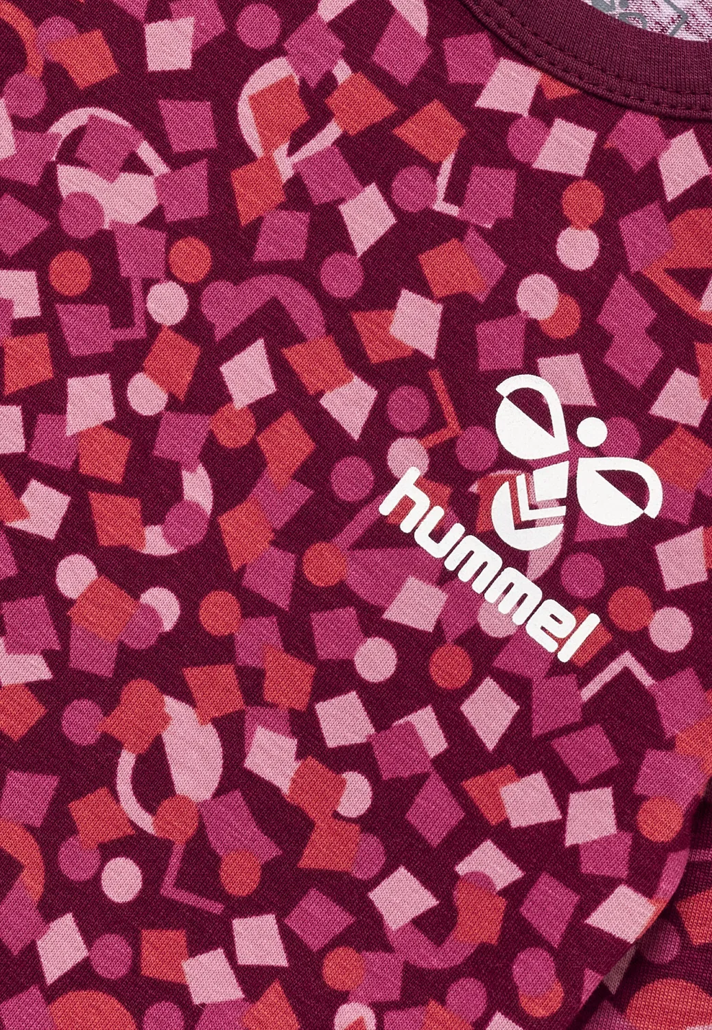 Детский боди-комбинезон с длинным рукавом Hmlconfetti Hummel, ROT Bordeaux Altrosa — фото 3