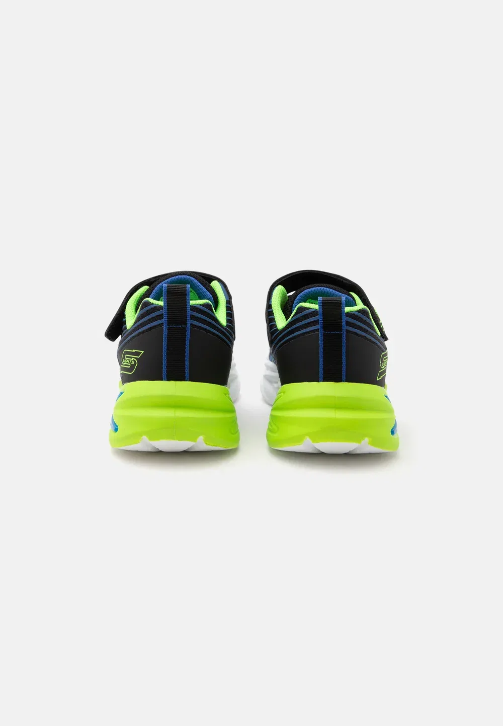 Кроссовки Flex Glow Ultra Skechers, Black/Blue/Lime — фото 3