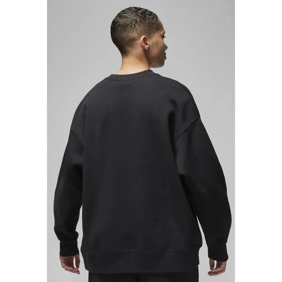 Женский свитшот оверсайз Jordan Jumpman Flight Fleece Crew Nike, Черный — фото 2