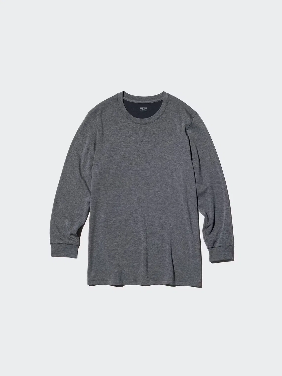 Футболка Uniqlo Heattech, хлопковая, темно-синий — фото 2