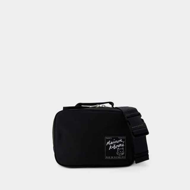 

Сумка-Банан Maison Kitsune синтетическая Maison Kitsuné, черный
