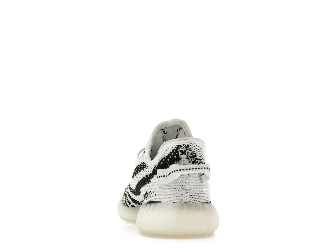 Детские кроссовки lifestyle с принтом Yeezy Boost 350 V2 Adidas, White/Core Black/Red — фото 4