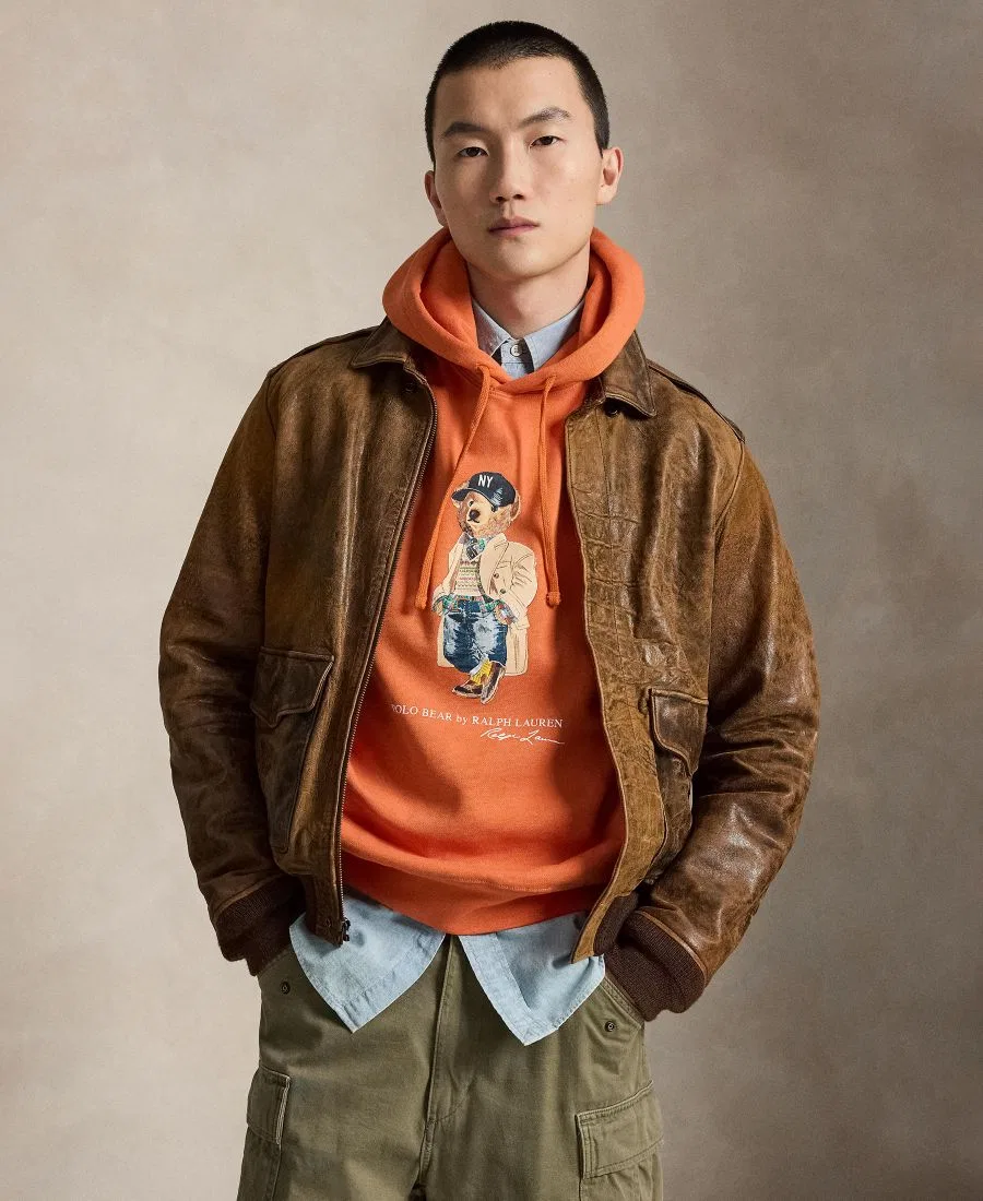 Худи с длинным рукавом Polo Bear Polo Ralph Lauren, Solar Sky-Heritage Bear — фото 3