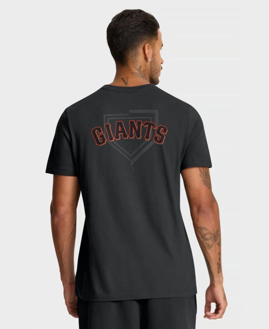 Мужская черная футболка San Francisco Giants Primetime Inning Nike, Black — фото 3