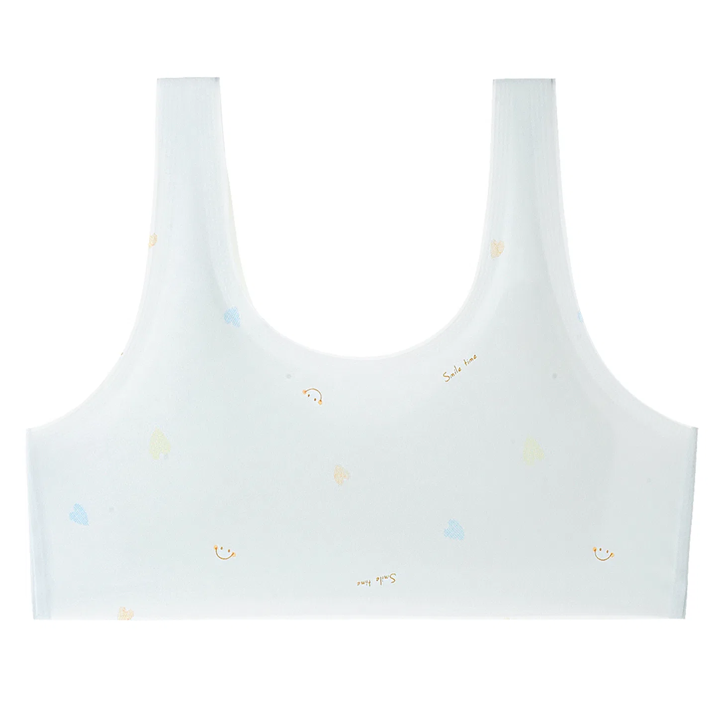 Детский бюстгальтер для девочек без швов Red Bean, Light Water Blue