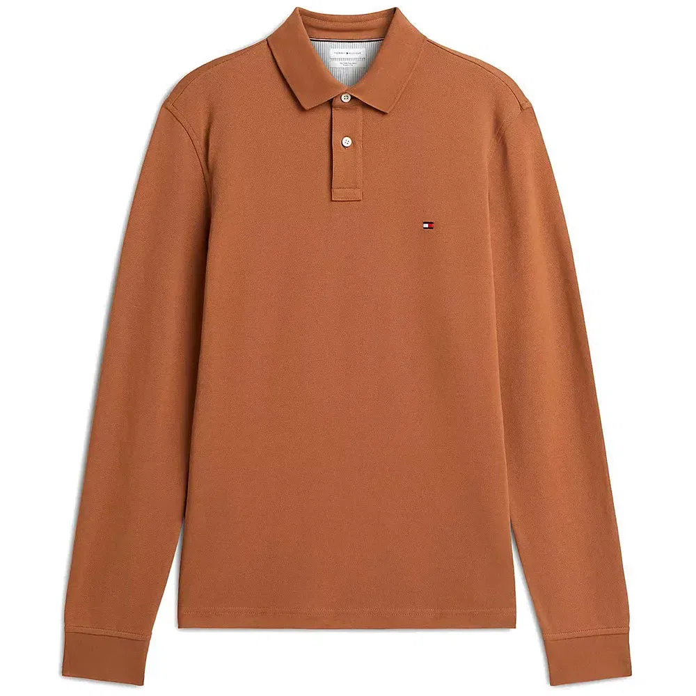 Мужское поло с длинным рукавом 1985 Regular Fit Tommy hilfiger, Brown — фото 3