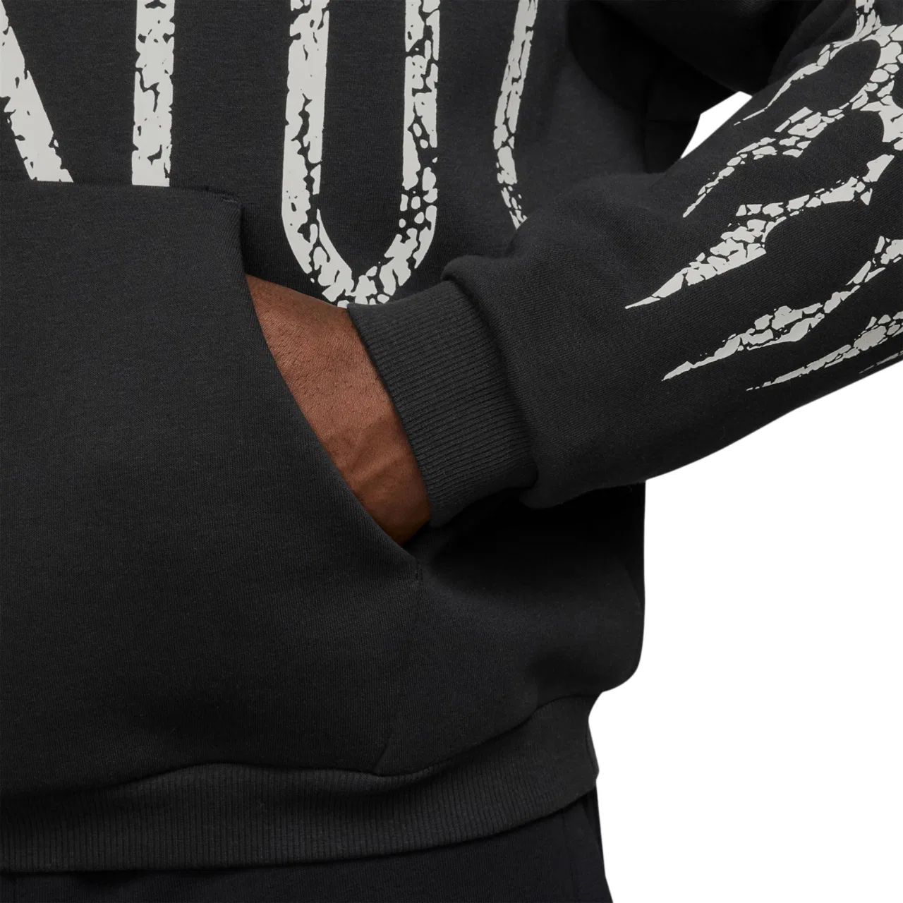Мужское худи Tech Fleece SI Pullover Nike, черный/серый — фото 3