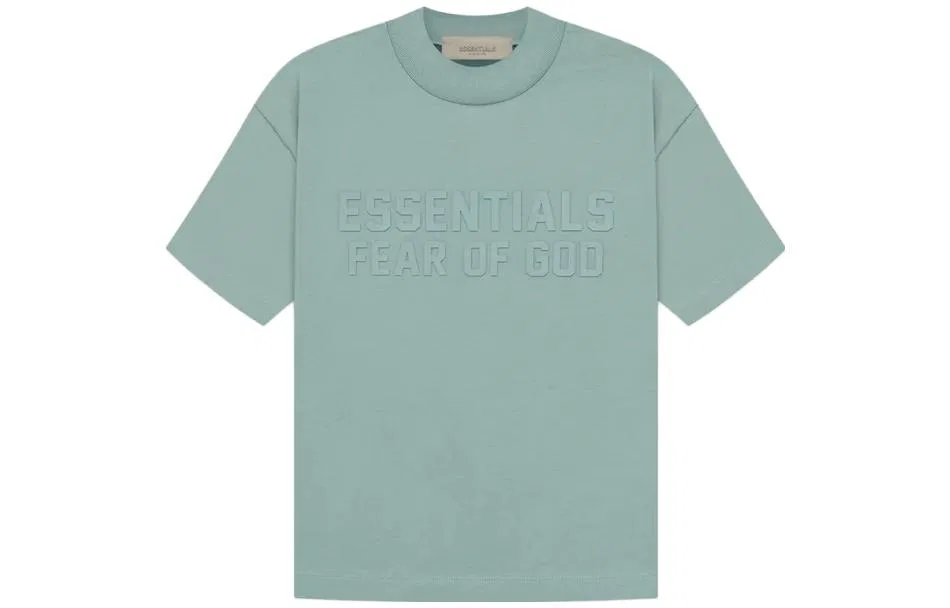 Детская футболка Athflow Fear Of God Essentials, Haze Blue/Sycamore