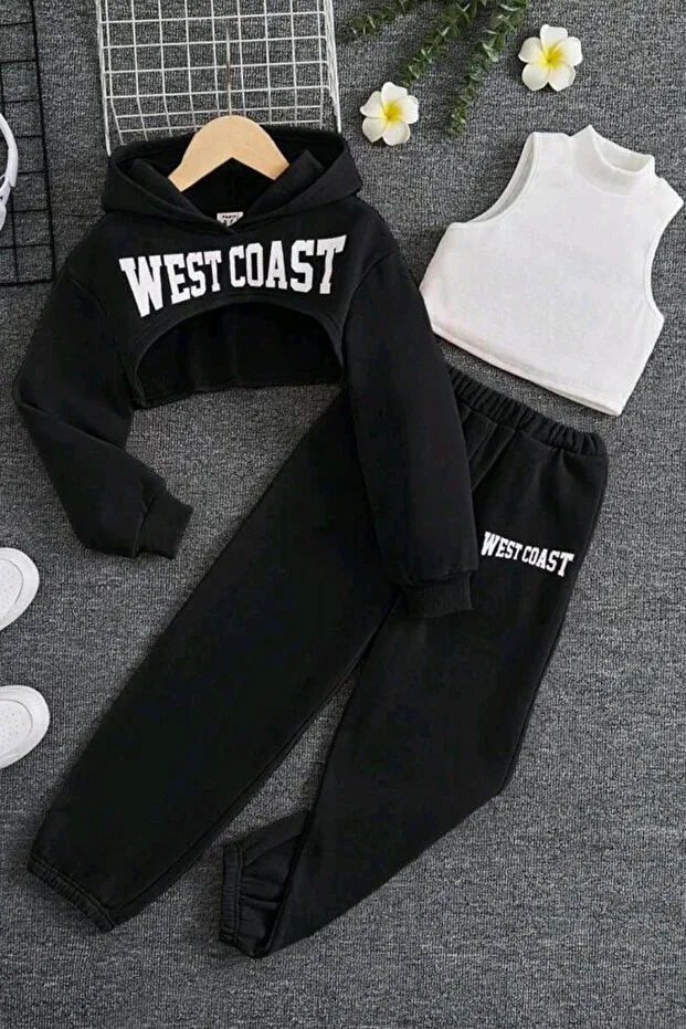 Детский для девочек комплект из 3 предметов Riccotarz, Black