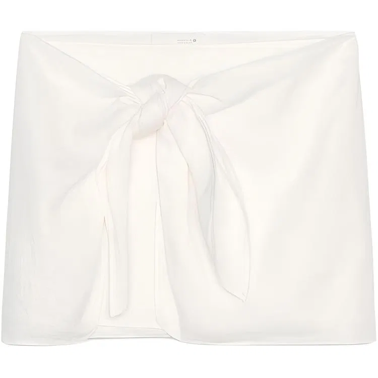 Женская юбка короткая повседневная ZARA, White
