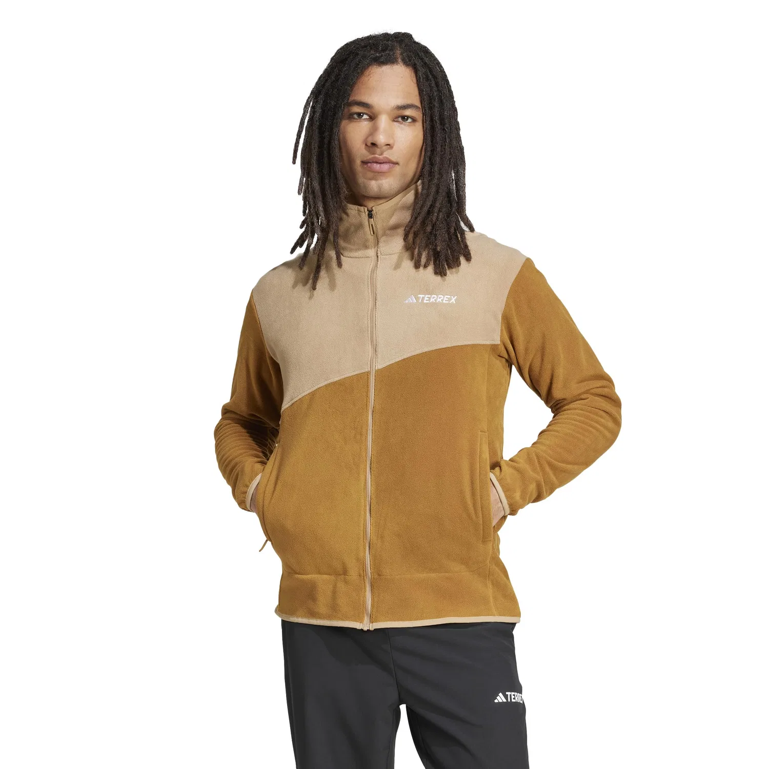 Мужская флисовая куртка с полной застёжкой-молнией Terrex Multi adidas, Bronze layer/cardboard