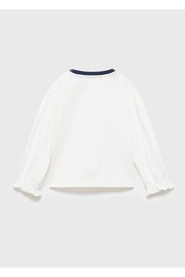 Детская футболка с принтом Snoopy printed t-shirt Mango Baby, Off White — фото 2