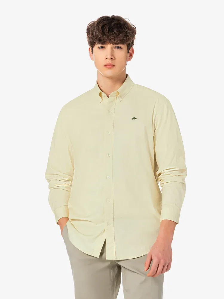 Рубашка с длинным рукавом Oxford LACOSTE, Lemon