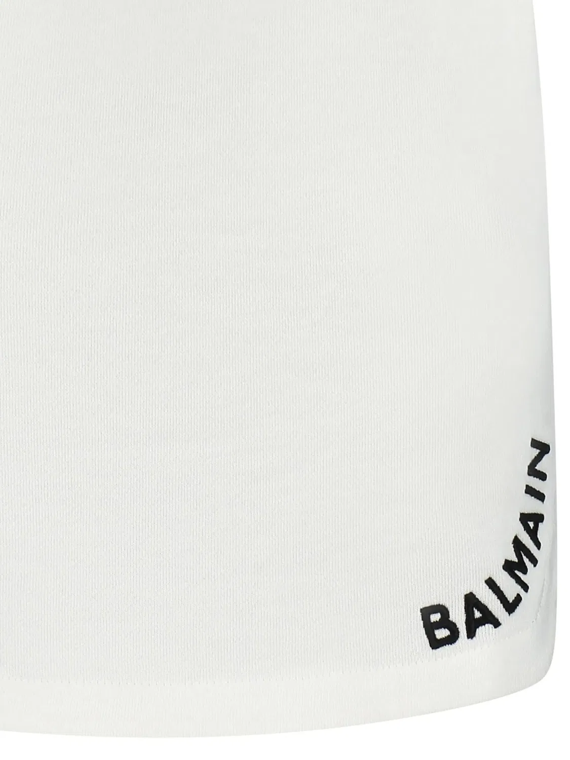 Юбка с интерасией логотипа Balmain, белый — фото 2