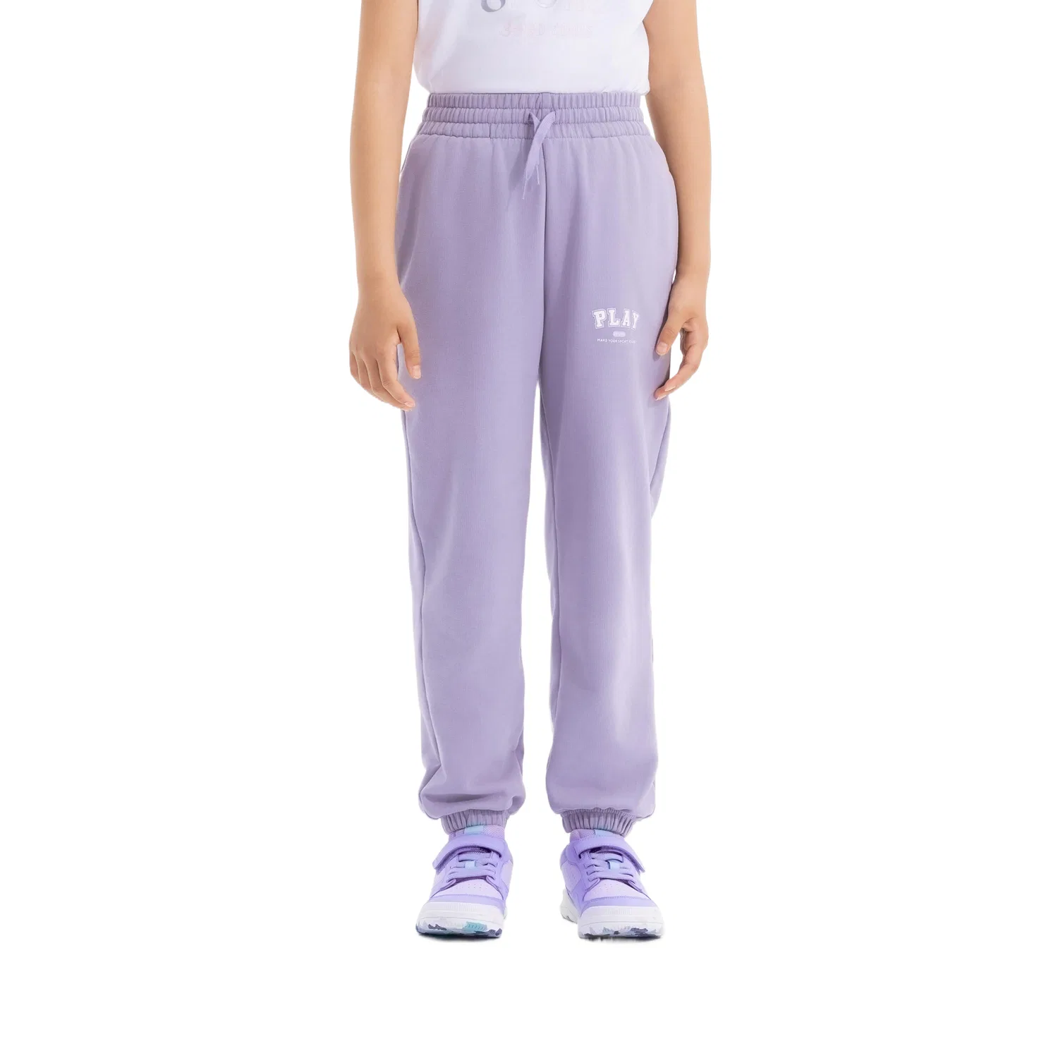 Детские трикотажные штаны с эластичным поясом DECATHLON, Smokey Mauve