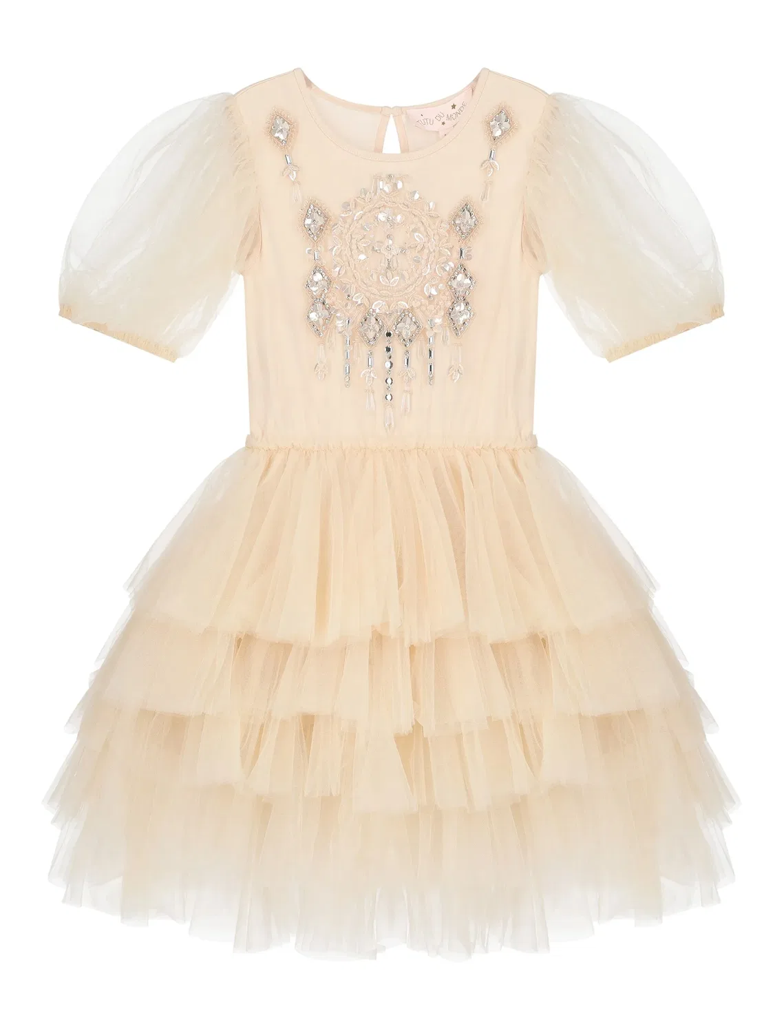 Платье из тюля с декором Tutu Du Monde, нейтральные