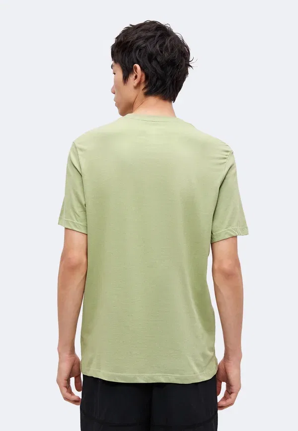 Футболка дышащая Df Crew Solid Nike Performance, Dusty Olive/Black, черный/оливковый — фото 3