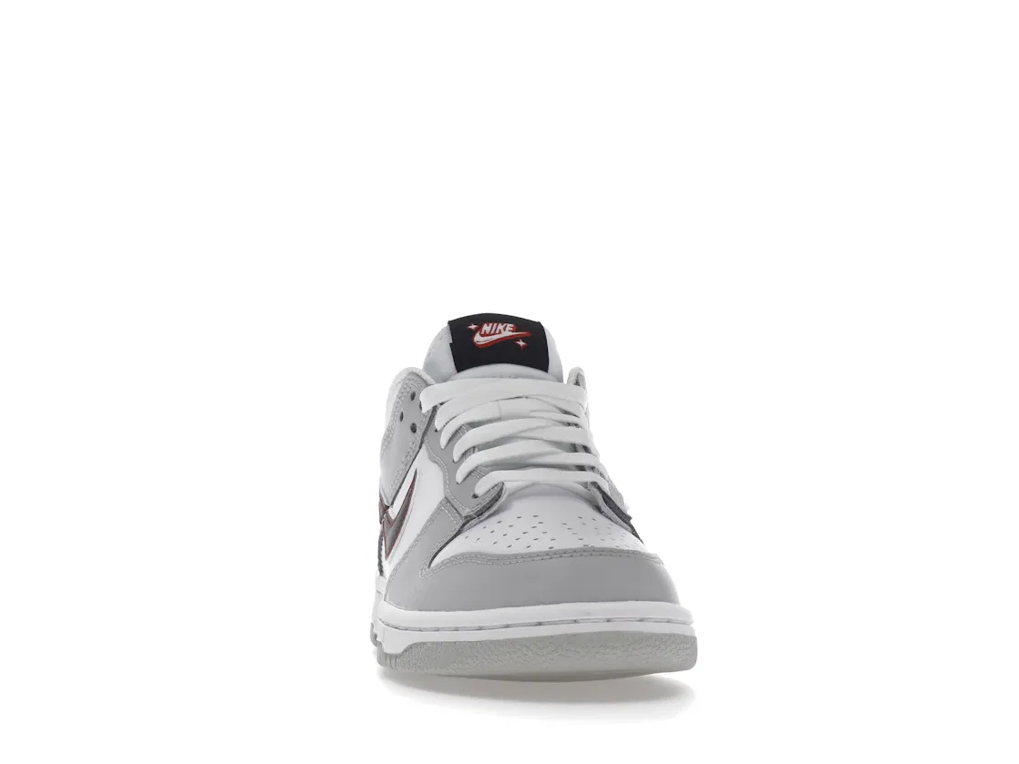 Детские кроссовки с принтом Nike Dunk Low SE Nike, Grey Fog/Light Crimson — фото 2