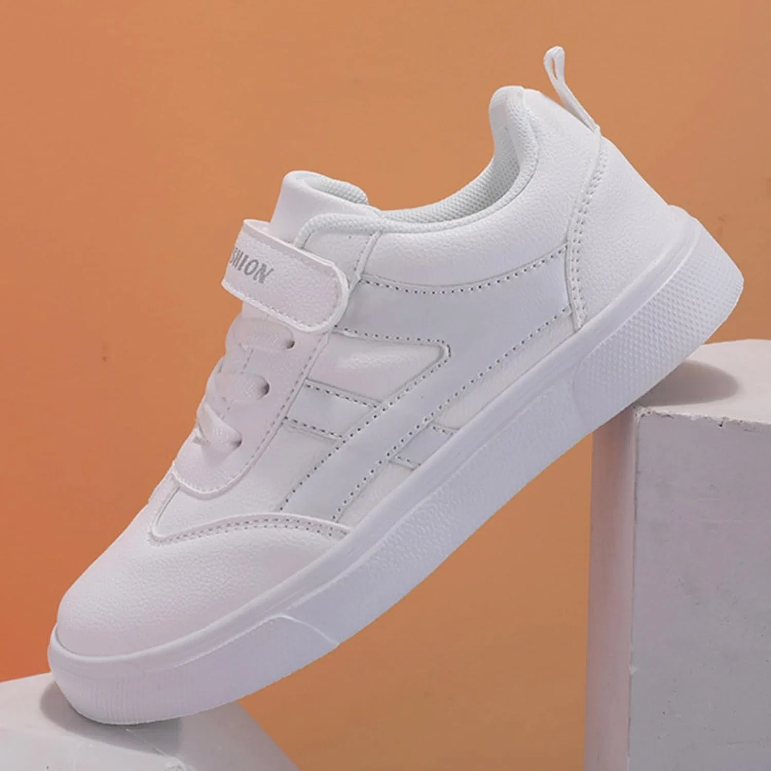 Детские кроссовки для девочек с легким весом IWIHMIV, White — фото 3
