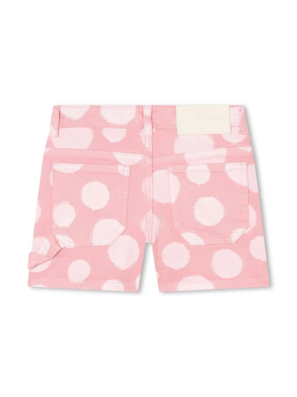 Шорты с принтом в горошек Polka-Dot Print Little Marc Jacobs, Pink Washed Pink — фото 2