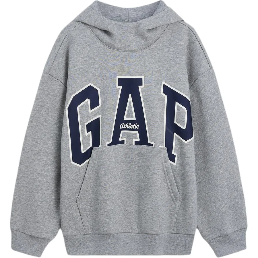 Детская толстовка с капюшоном серый GAP