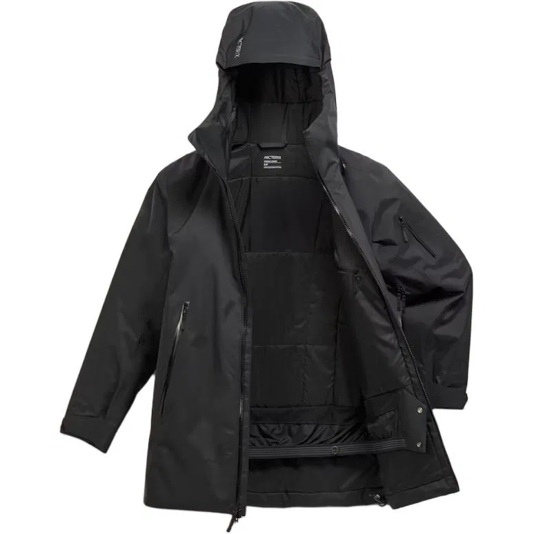 Женская пуховая куртка с капюшоном Arcteryx SENTINEL Insulated Puffer Jacket, Black — фото 4