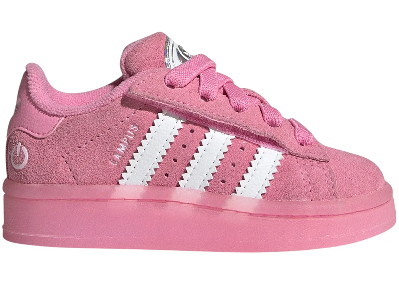 Детские кроссовки Lifestyle с подсветкой Adidas Campus 00s LED Lights Comfort Closure, Bliss Pink Cloud White Clear Pink