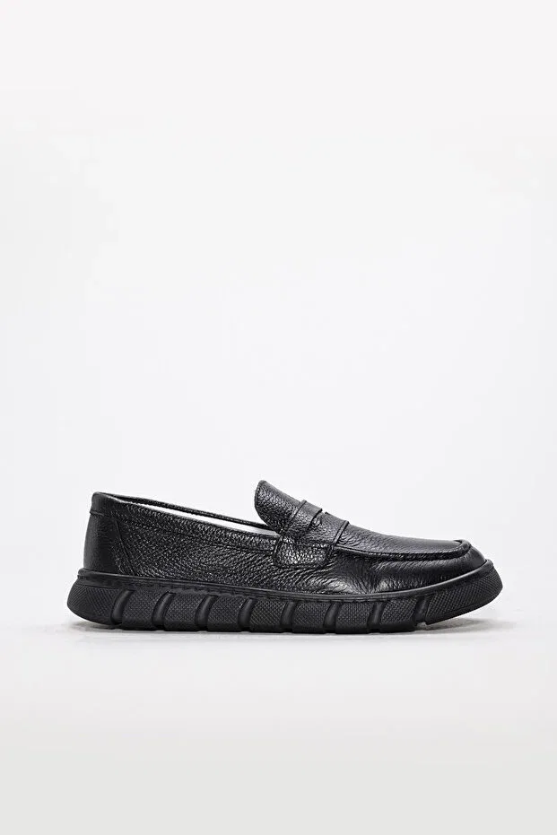 Детские кожаные повседневные туфли для девочек без шнуровки Fast Step, Black