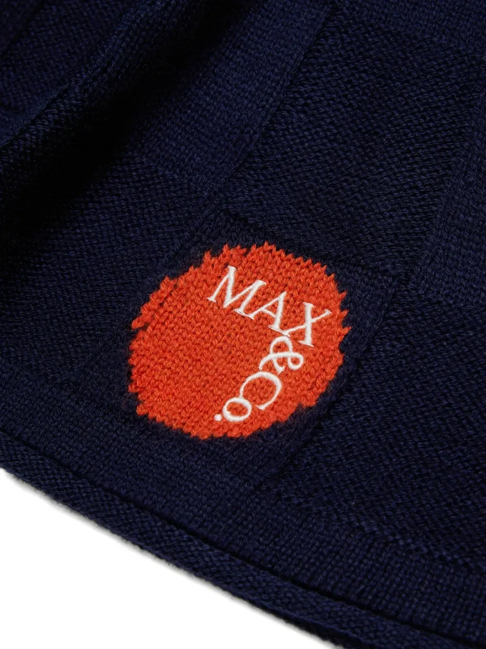Клетчатая юбка с нашивкой-логотипом Max&Co. Kids, синий — фото 4