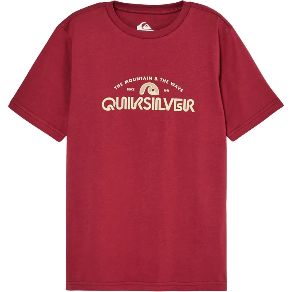 Детская футболка с коротким рукавом Quiksilver Evo Vista Logo, Red