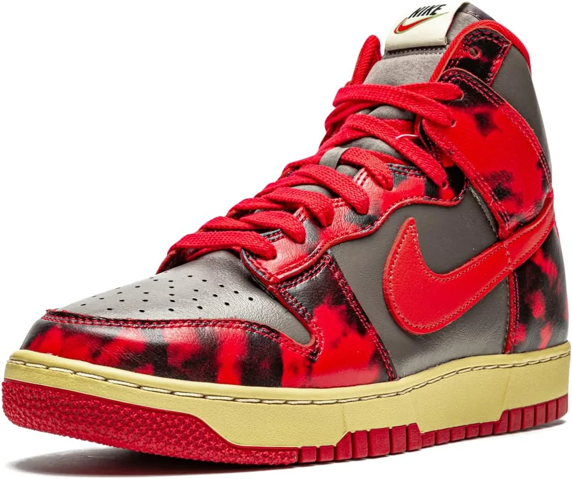Мужские баскетбольные кроссовки Nike Dunk Hi Retro, красный/коричневый — фото 4