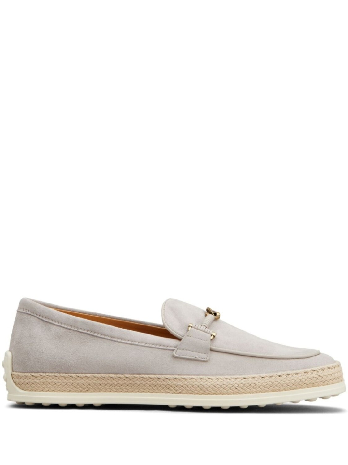 Tod's кожаные лоферы, серый