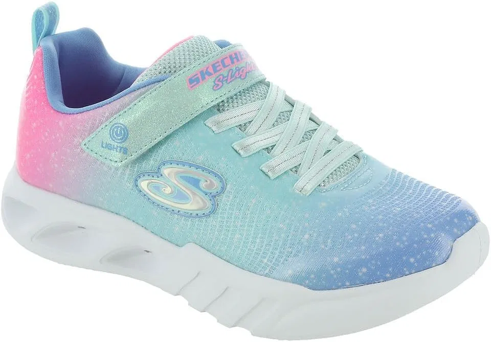Детские кроссовки для девочек Flicker Flash Skechers, Aqua/Multi — фото 2