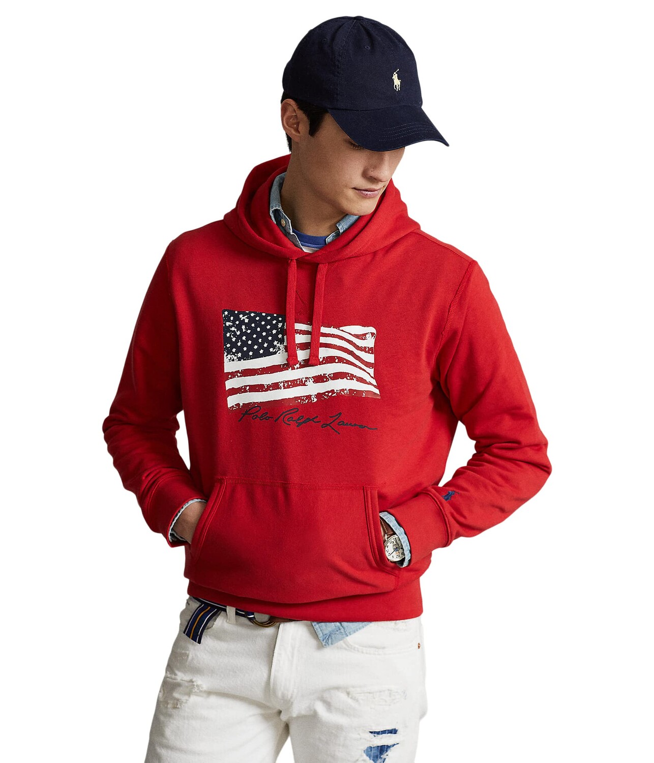 

Худи Polo Ralph Lauren, American Flag Fleece Hoodie, Красный, Худи Polo Ralph Lauren, American Flag Fleece Hoodie