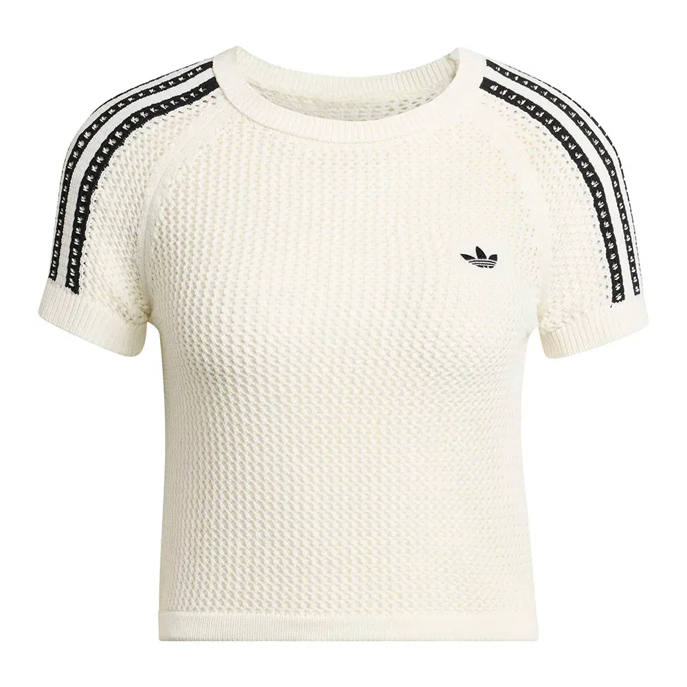 Футболка с коротким рукавом Knitted Crochet Cali Adidas Originals, белый — фото 3