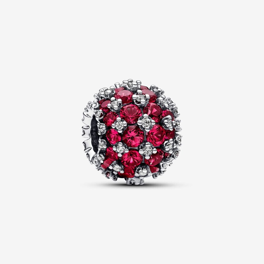 

Шарм Pandora Sparkling Pave Round, серебро/розовый