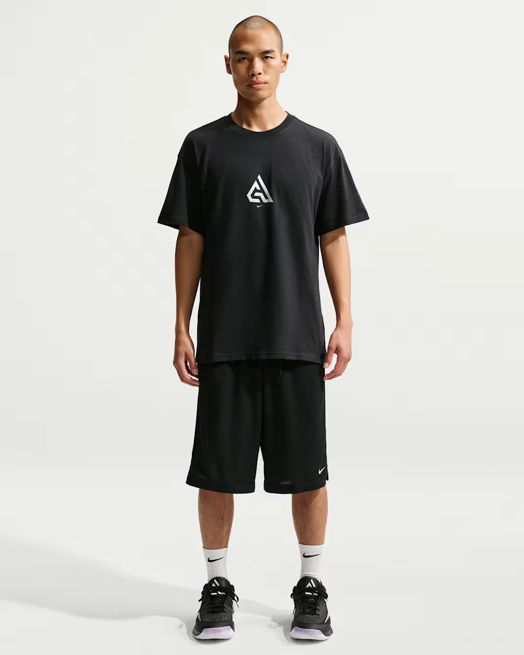 Мужская баскетбольная футболка Giannis Nike, Black — фото 4