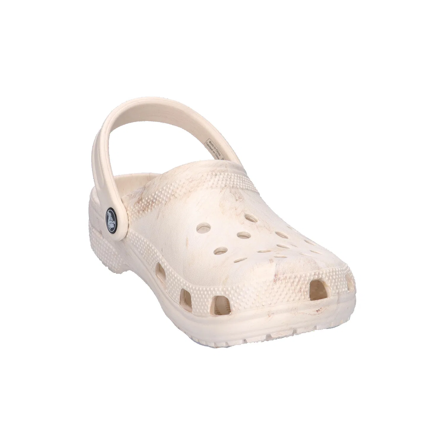 Детские классические клоги Watercolor Marbled Crocs, Цвет Beige Braun — фото 2