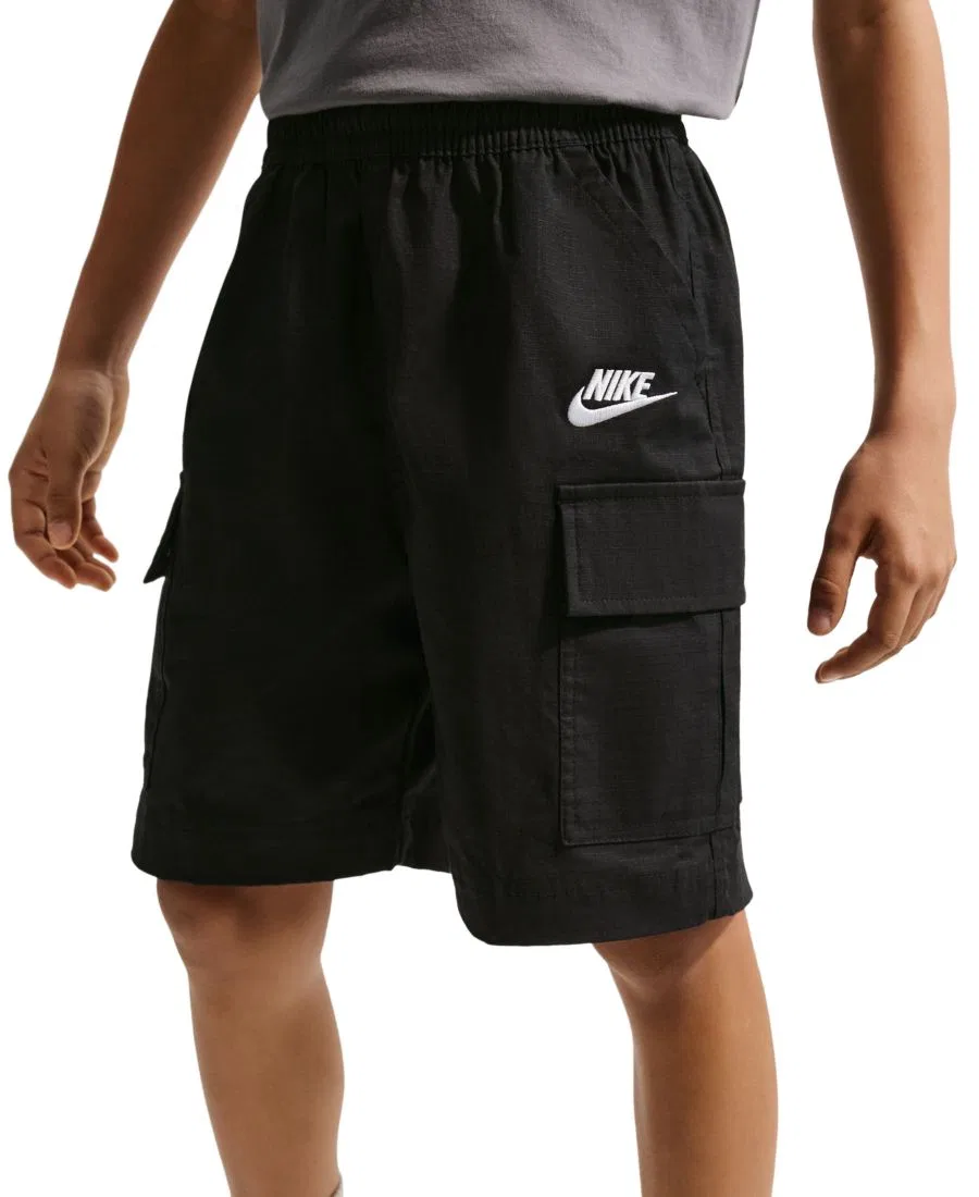 Детские шорты для мальчиков с завязкой Nike, Black/White