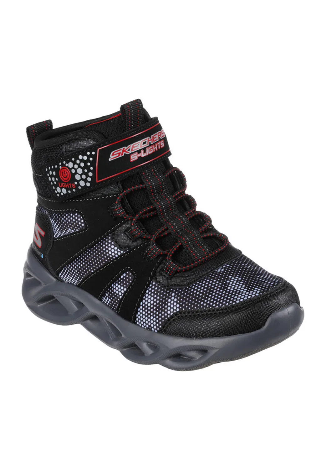 Детские ботинки с LED-подсветкой Twisted Brights Zerrix Skechers, Schwarz