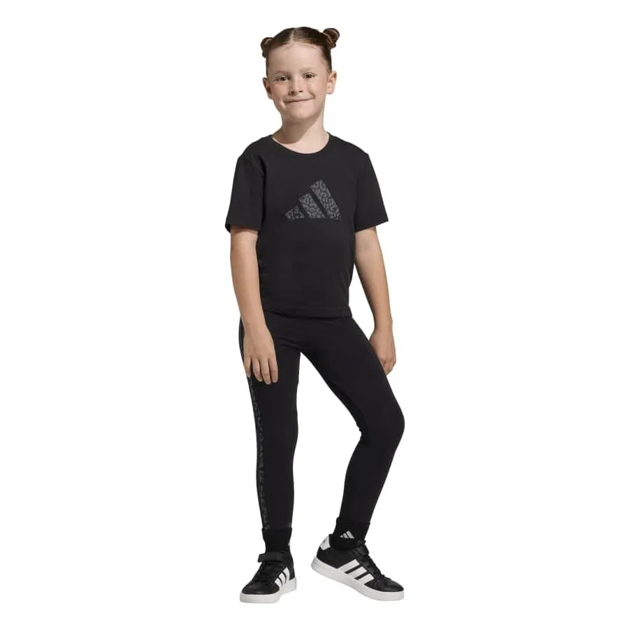 Детский спортивный костюм с длинным рукавом adidas Lg An, Черный