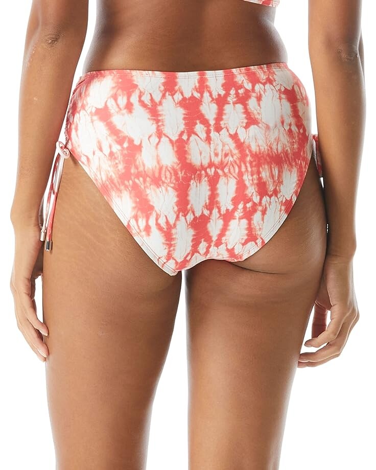 

Низ бикини COCO REEF Coast Tie-Dye Inspire Shirred High-Waist Bikini Bottoms, цвет Papaya