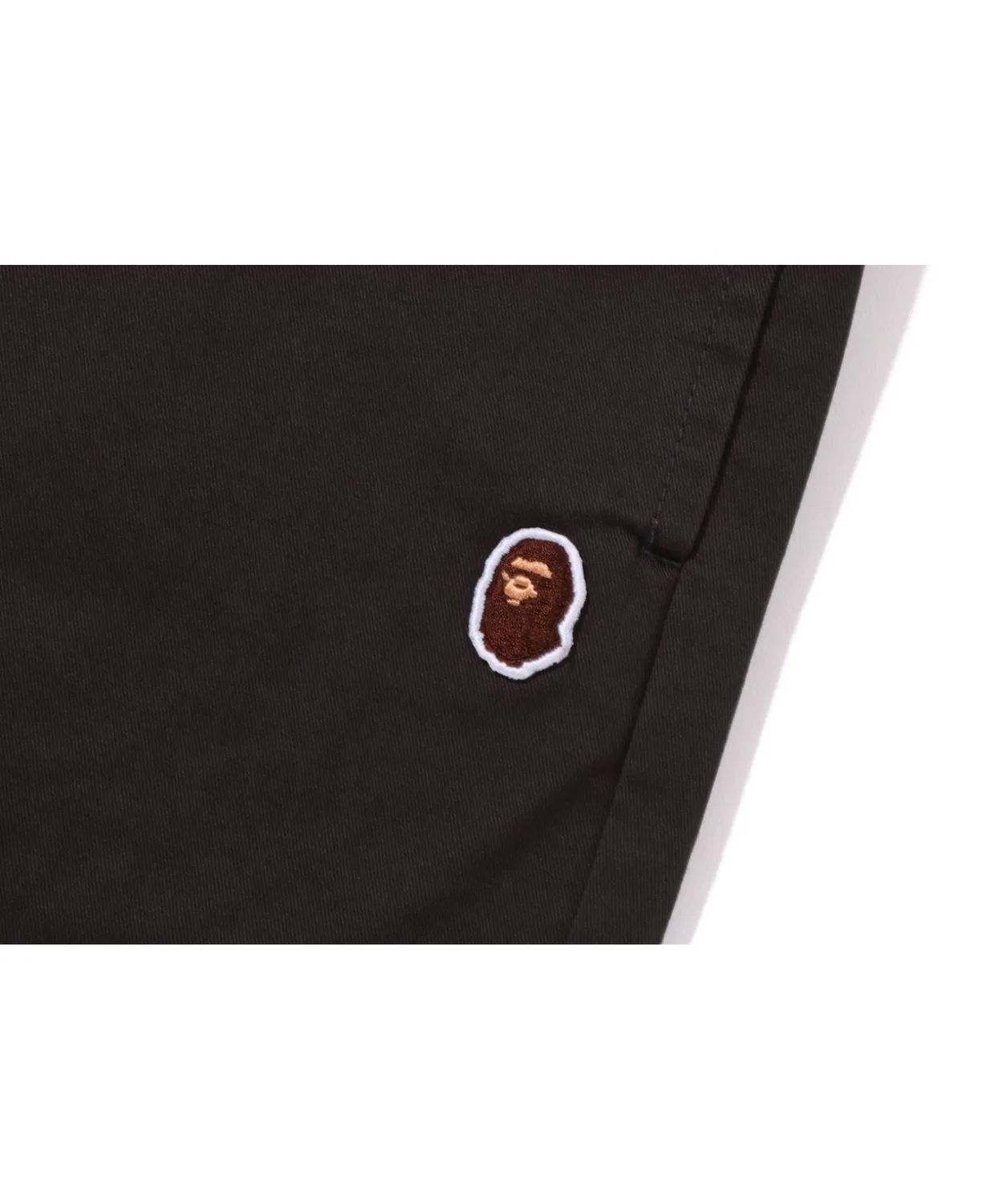 Детские чиносы с талией на резинке, модель Tuck Chino A BATHING APE, Charcoal — фото 4