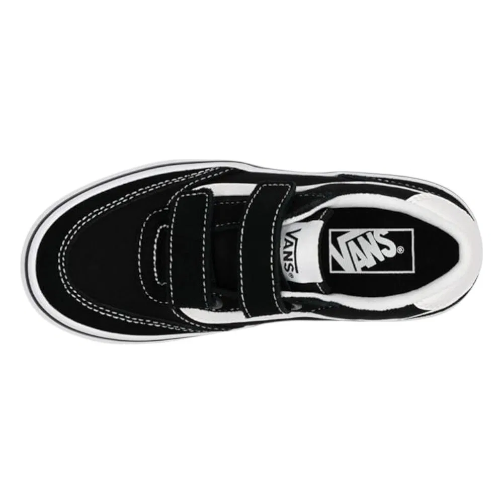 Детские кроссовки Vans Brooklyn Ls V, Black White — фото 3