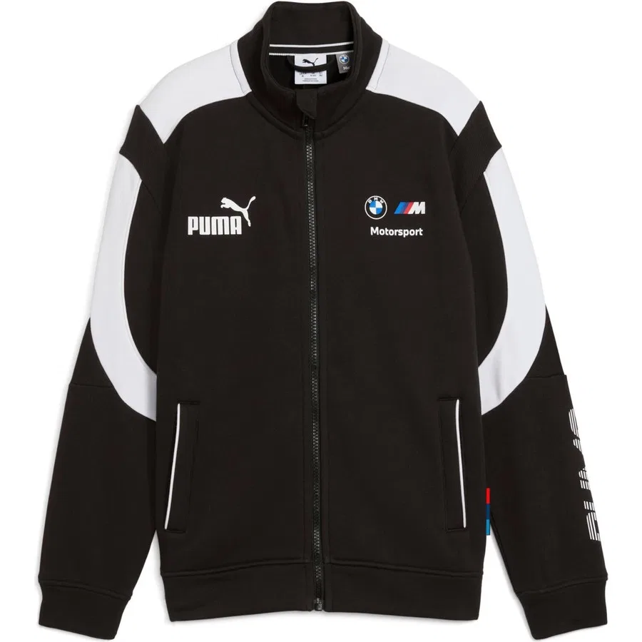 Молодежная куртка из флиса с принтом BMW M Motorsport MT7+ Puma, Черный — фото 4
