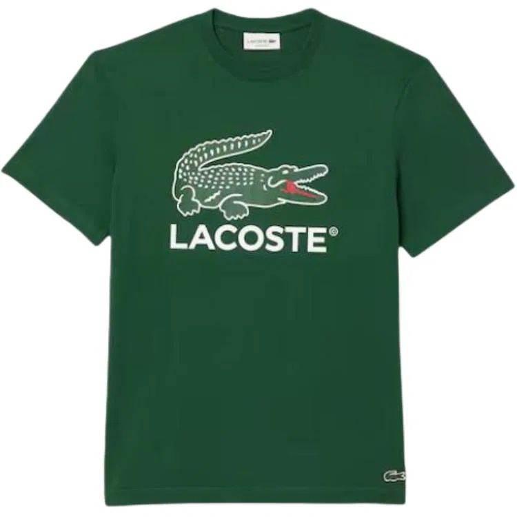 Мужская футболка с принтом Lacoste, Crocodile Green