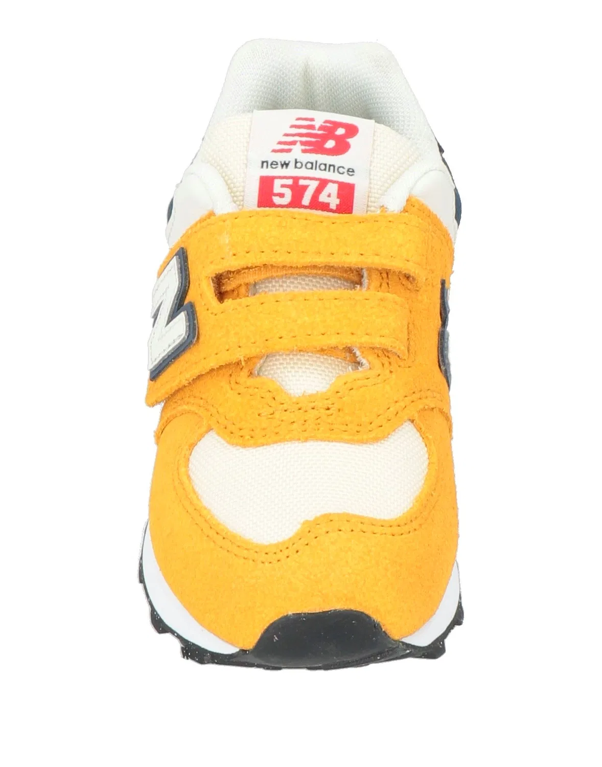 Детские кроссовки для девочек с замшевыми вставками New Balance, оранжевый — фото 4