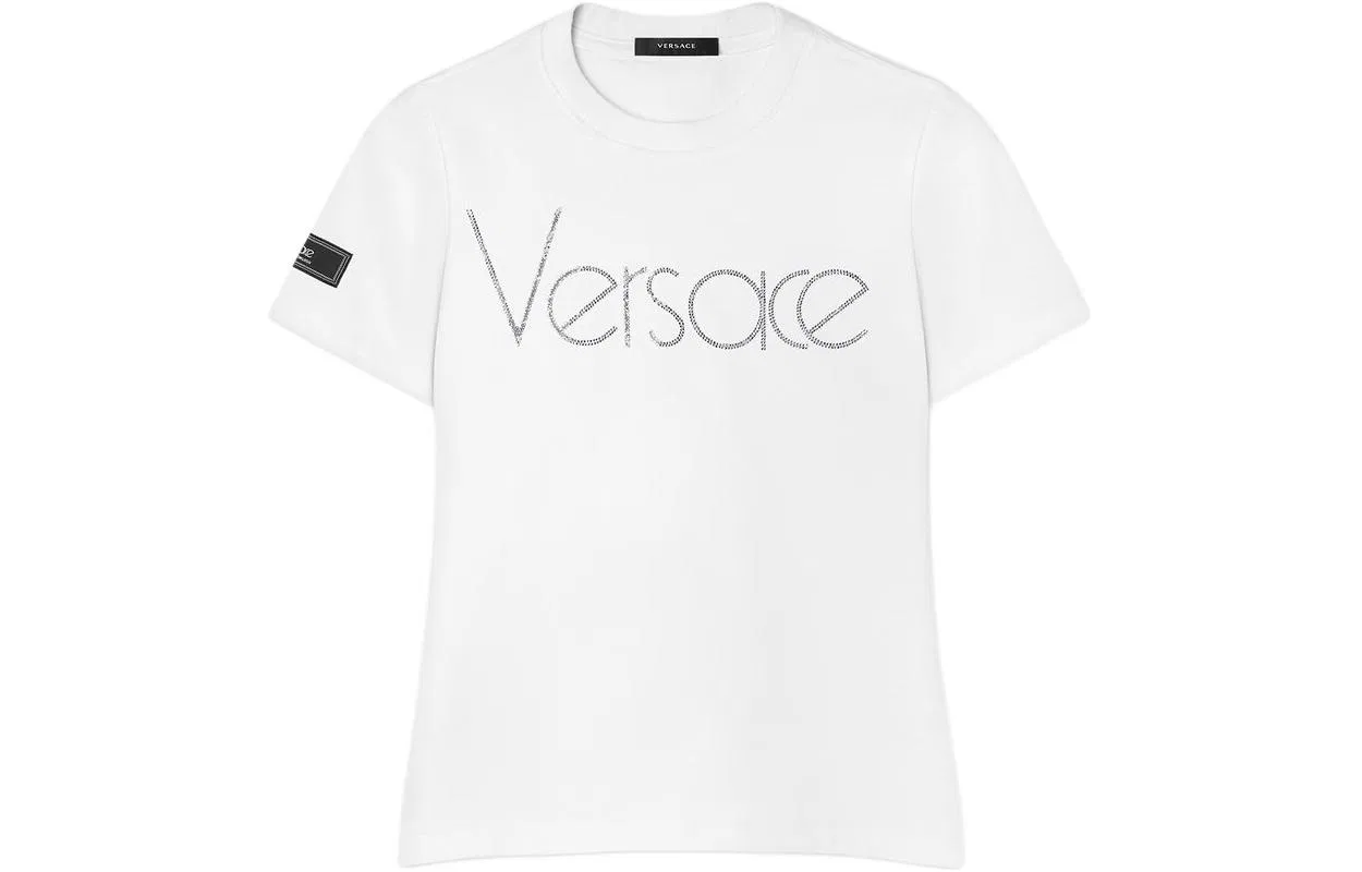 Женская футболка с коротким рукавом VERSACE, White