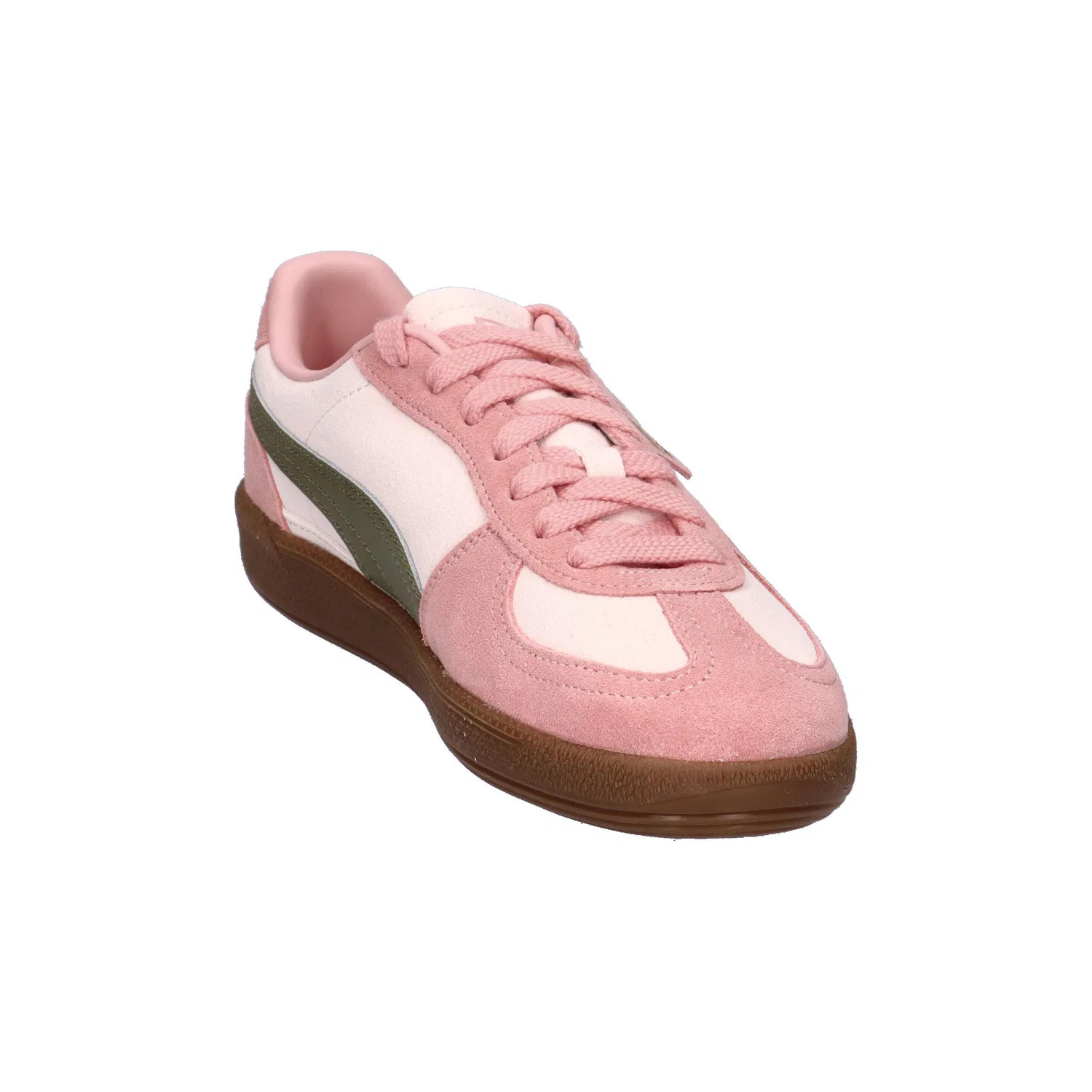 Детские кроссовки с T-Toe конструкцией Palermo Puma, Rosa Olivgrun Magentapink — фото 2